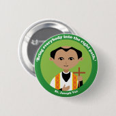 St Joseph Vaz Button (Vorne & Hinten)