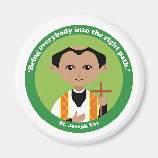 St. Joseph Vaz Magnet (Vorne)