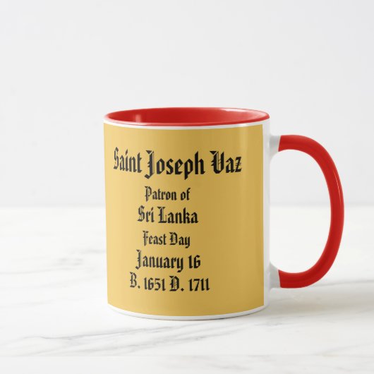 St Joseph Vaz* von Sri Lanka Tasse (Rechts)