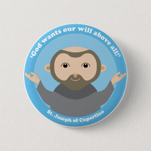St Joseph von Cupertino Button