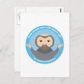 St. Joseph von Cupertino Postkarte (Vorne/Hinten)