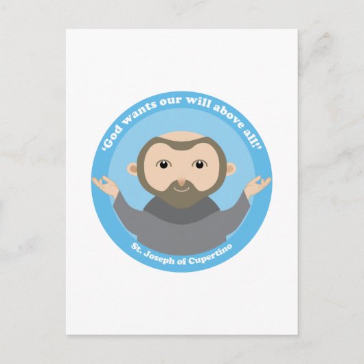 St. Joseph von Cupertino Postkarte (Vorderseite)