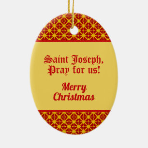 St. Joseph von einer Trade Card (TC 01) Keramik Ornament