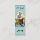 St- Josephaltar-Fest-Tagesheilige Mini Visitenkarte (Vorderseite)