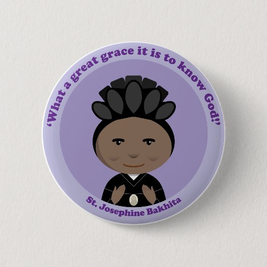 St. Josephine Bakhita Button (Vorderseite)