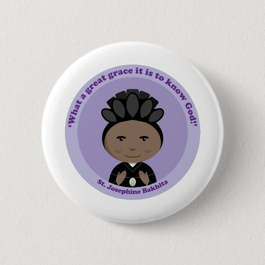 St. Josephine Bakhita Button (Vorderseite)