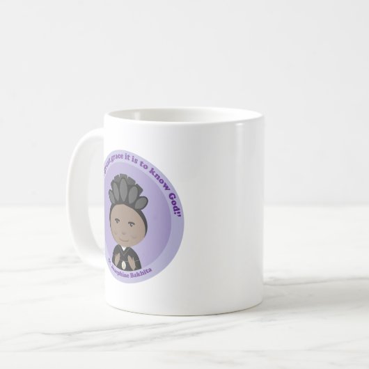 St. Josephine Bakhita Kaffeetasse (Vorderseite Links)