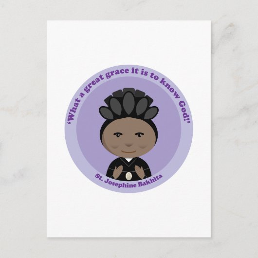 St. Josephine Bakhita Postkarte (Vorderseite)