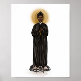 St. Josephine Bakhita Print - Weißer Hintergrund Poster