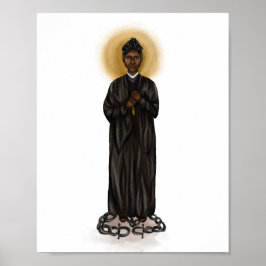St. Josephine Bakhita Print - Weißer Hintergrund Poster