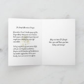 St. Joseph's Day Fest Jesus Religious Gebet Karte (Innenseite)