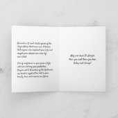 St. Joseph's Day Fest Jesus Religious Gebet Karte (Innenseite)