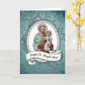 St. Joseph's Day Fest Jesus Religious Gebet Karte (Gelbe Blume)