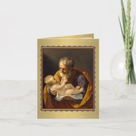 St. Joseph's Day Fest Jesus Religious Karte (Vorderseite)