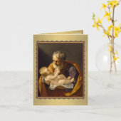 St. Joseph's Day Fest Jesus Religious Karte (Gelbe Blume)