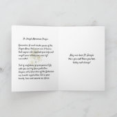 St. Joseph's Day Fest Jesus Religious Prayer Card Karte (Innenseite)