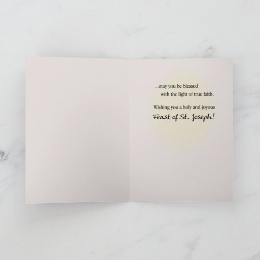 St. Joseph's Day Karte (Innenseite)