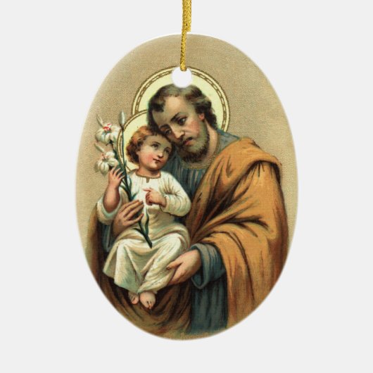 St- Josephverzierung Keramikornament (Vorne)