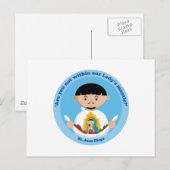 St. Juan Diego Postkarte (Vorne/Hinten)