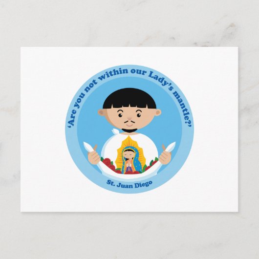 St. Juan Diego Postkarte (Vorderseite)