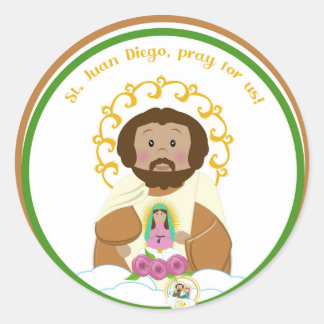 St. Juan Diego Runder Aufkleber