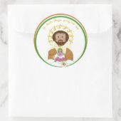 St. Juan Diego Runder Aufkleber (Tasche)