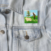 St. Judas Thaddäus & panischer Golfspieler Button (Beispiel)