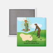 St. Judas Thaddäus & panischer Golfspieler Magnet (Vorderseite/Rückseite)