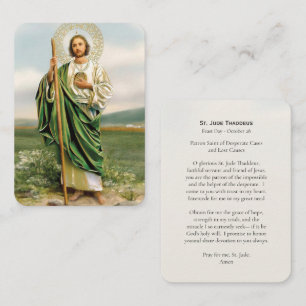 St. Judas Thaddäus römisch-katholische Gebetskarte Platzkarte