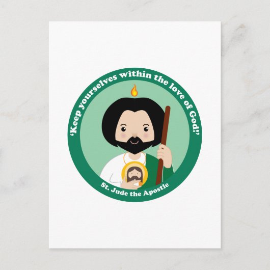 St. Jude der Apostel Postkarte (Vorderseite)