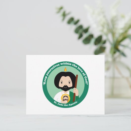 St. Jude der Apostel Postkarte (Stehend Vorderseite)