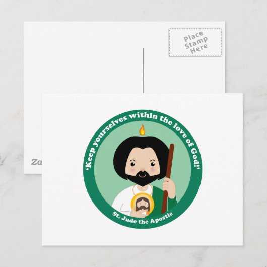 St. Jude der Apostel Postkarte (Vorne/Hinten)