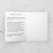 St. Jude, der katholische Apostel Feiertagskarte (Innenseite)