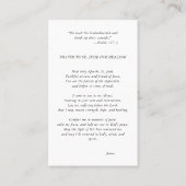 St. Jude Foto Gebetskarte Visitenkarte (Rückseite)