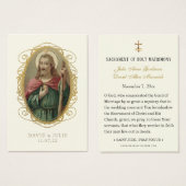 St. Jude Katholic Wedding Prayer Card (Vorne & Hinten)