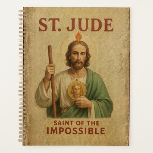 St. Jude katholischer Glaubensandachtsjournal & No Planer (Vorderseite)