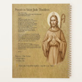 St. Jude katholischer Glaubensandachtsjournal & No Planer (Rückseite)