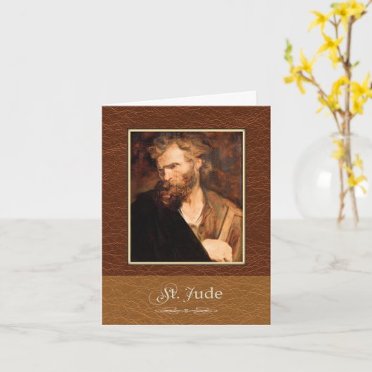 St. Jude Pray For Us Karte (Gelbe Blume)