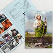 St Jude Spanish Funeral Programs, Folded Program Programm