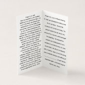 St. Jude Thaddaeus Prayer Card (Innenseite)