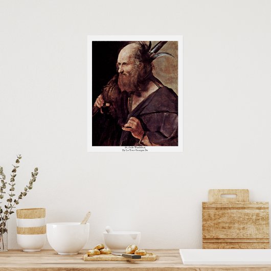 St. Jude Thaddeus, By La Tour Georges de Poster (Küche)