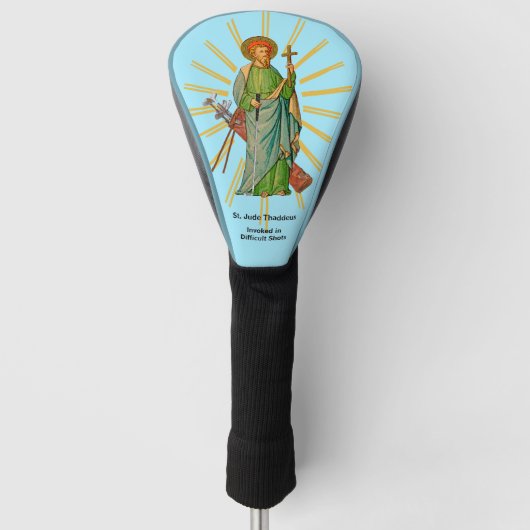 St Jude Thaddeus, für schwierige Golf Shots angeru Golf Headcover (Vorderseite)