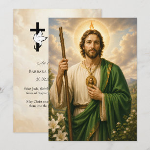 St. Jude Trauergebet 5x7 inch Karte