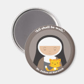 St. Julian von Norwich Magnet (Vorderseite/Rückseite)