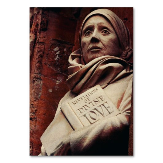 St. Julian von Norwich Tischnummer (Vorderseite)