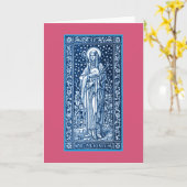 St Juliana Falconieri Grußkarte Karte (Gelbe Blume)