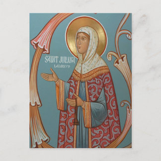 St. Juliana of Lazarevo Orthodox Christian Icon Postkarte