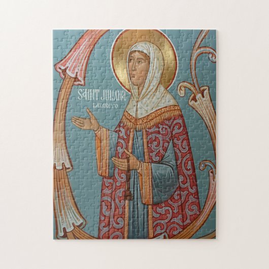 St. Juliana of Lazarevo Orthodox Christian Icon Puzzle (Vertikal)