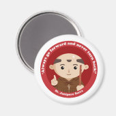 St. Junipero Serra Magnet (Vorderseite/Rückseite)