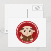 St. Junipero Serra Postkarte (Vorne/Hinten)